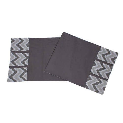 Changing Table Storage Runner, Purple Bacati Mix N Match Ikat Zigzag//Chevron Nursery Storage